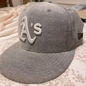 Gently used white and Chex A’s hat